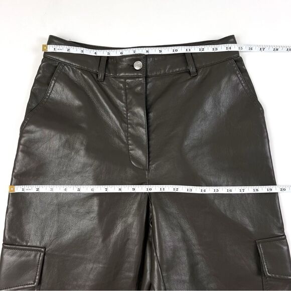 Aritzia Grey Faux Leather Stretch Modern Cargo Pant - Picture 12 of 14